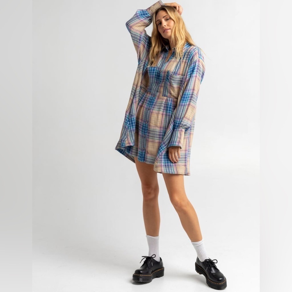 FREE PEOPLE Voyage Shirt Dress Size XS - Picture 2 of 12